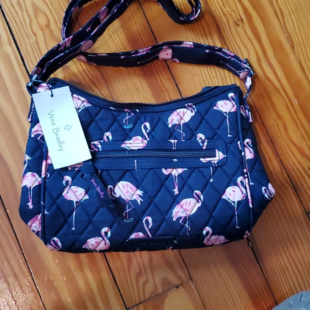 Black Vera Bradley Mini Andi crossbows bag